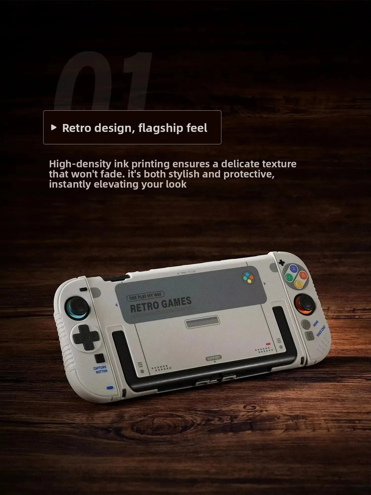IINE Protective Case Retro Game Console Hard Shell For Switch 2 Handle Silicone Cover Thumb Grip Caps Gaming Accessory