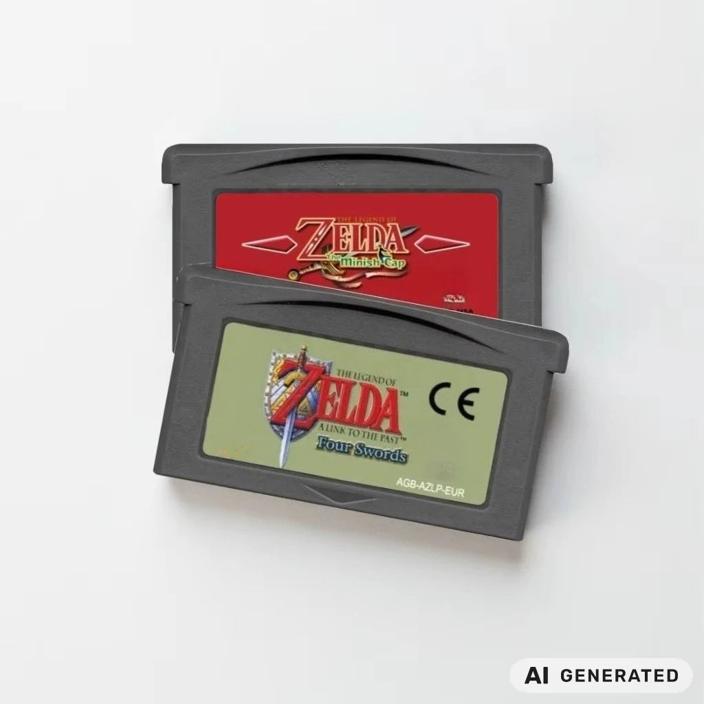 GBA Zelda Cartridge, Four Swords, Minish Cap and More