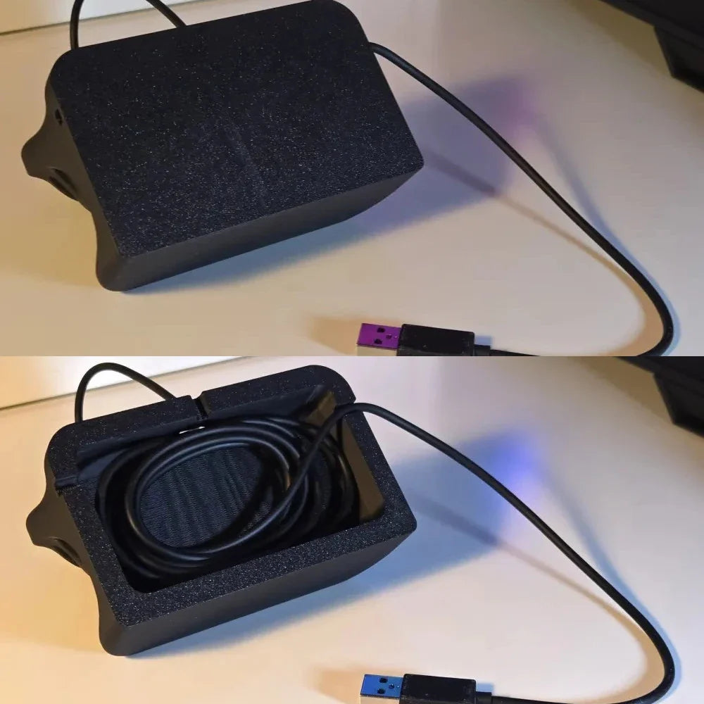 Vertical Stand Desktop Mount For Steam Controller 2026 3D Printed PLA+ Holder With Cable Management And Puck Support