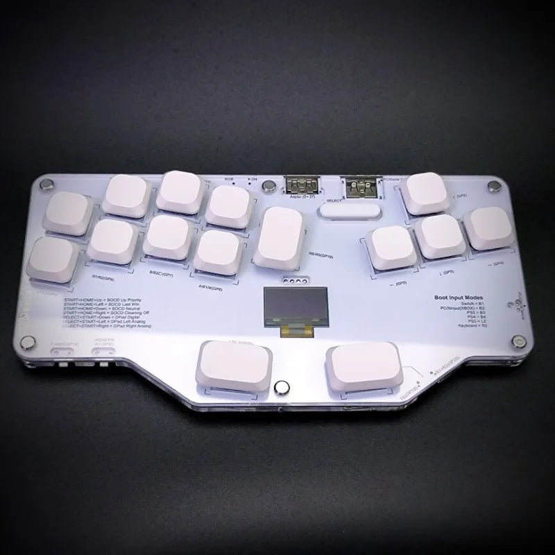 Mixbox Right Hand Combat Keyboard Customized RGB Ergonomics Wired Keyboard Low Axis Hot-swap Joystick Keyboard Accessories Gifts