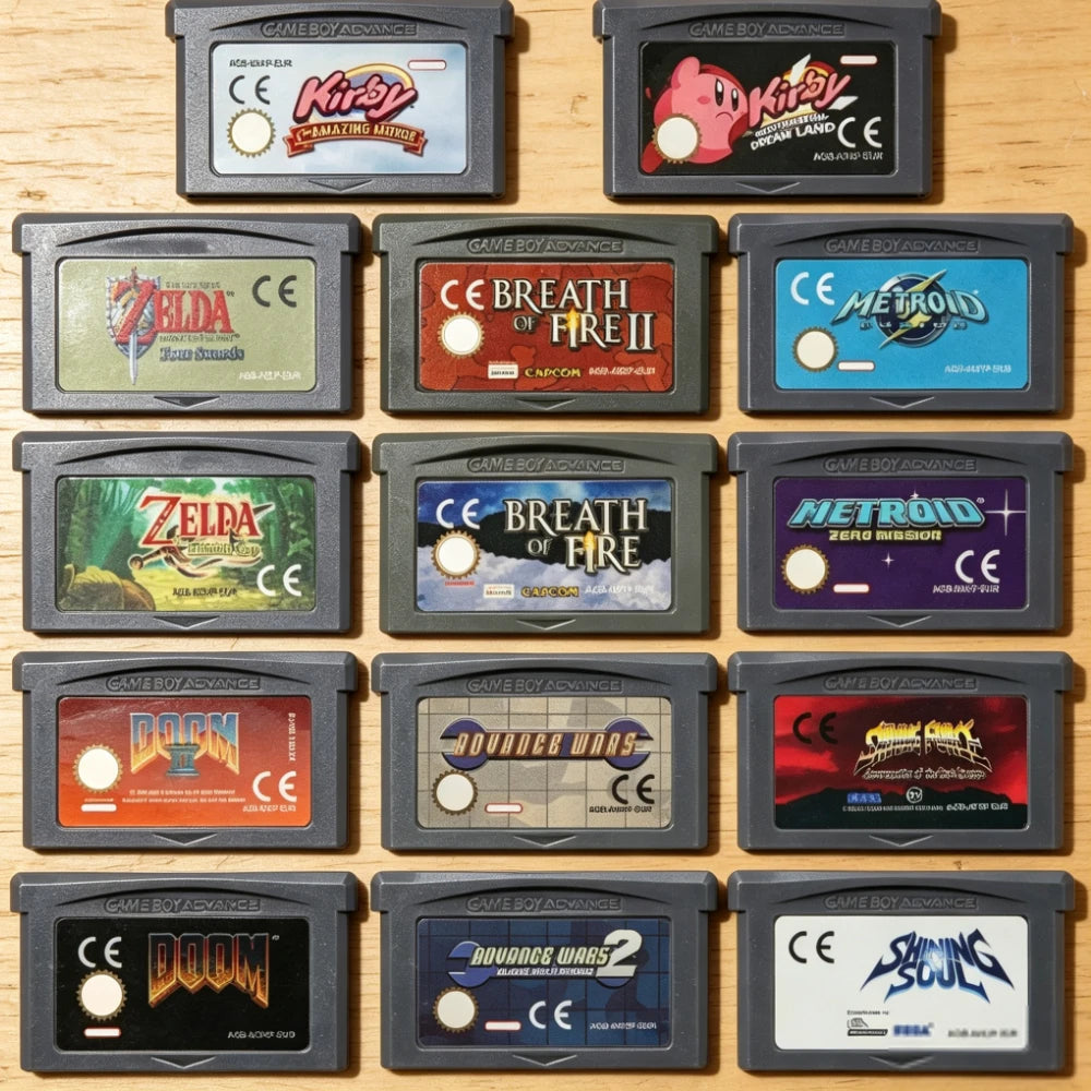 EUR Game Cartridge Mixed Collection RPG Tactical Action Shooting European Version for Game Boy Advance GBA SP DS Classic Game