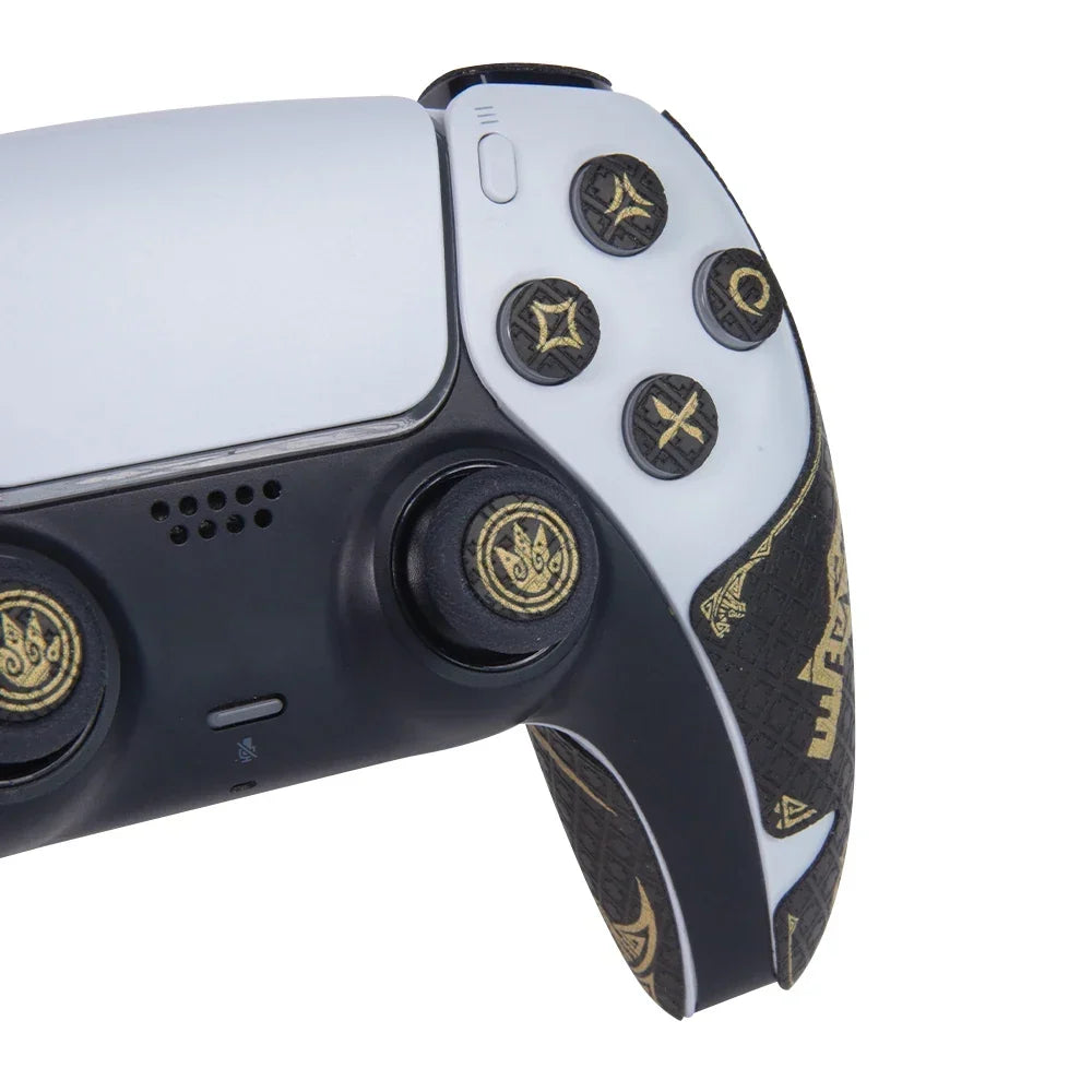FINALORD PS5 DualSense Controller Grip Tape, Non-Slip, Gold