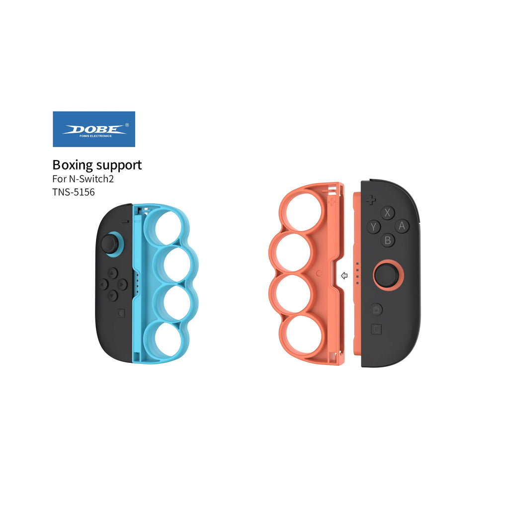 Switch 2 Controller Boxing Grips Handles Pair Joy-Con Punch Holder Fitness Sports Game Accessory Blue Red Plastic