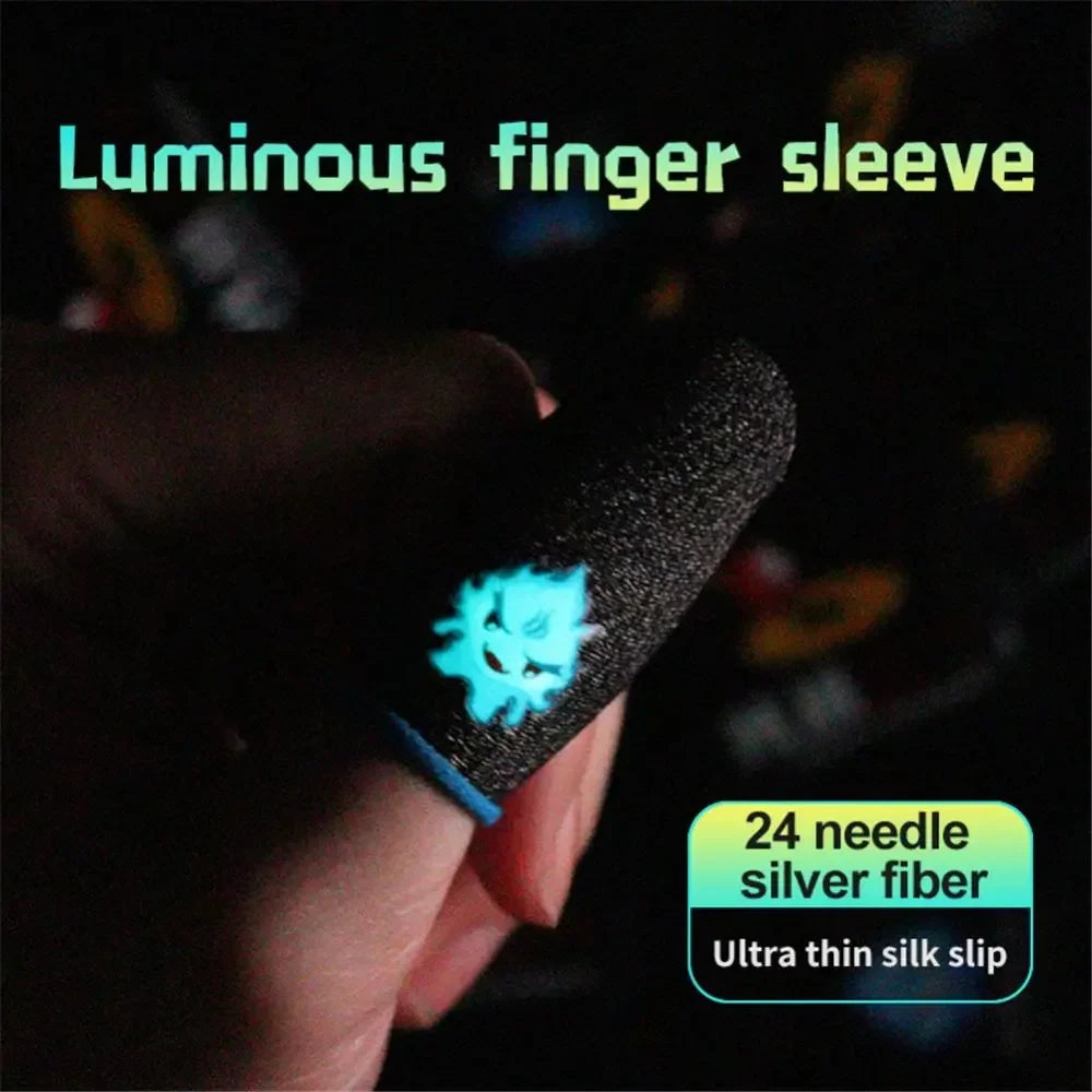 Mobile Phone Gaming Fingertip Thumb Sleeve for PUBG, Breathable
