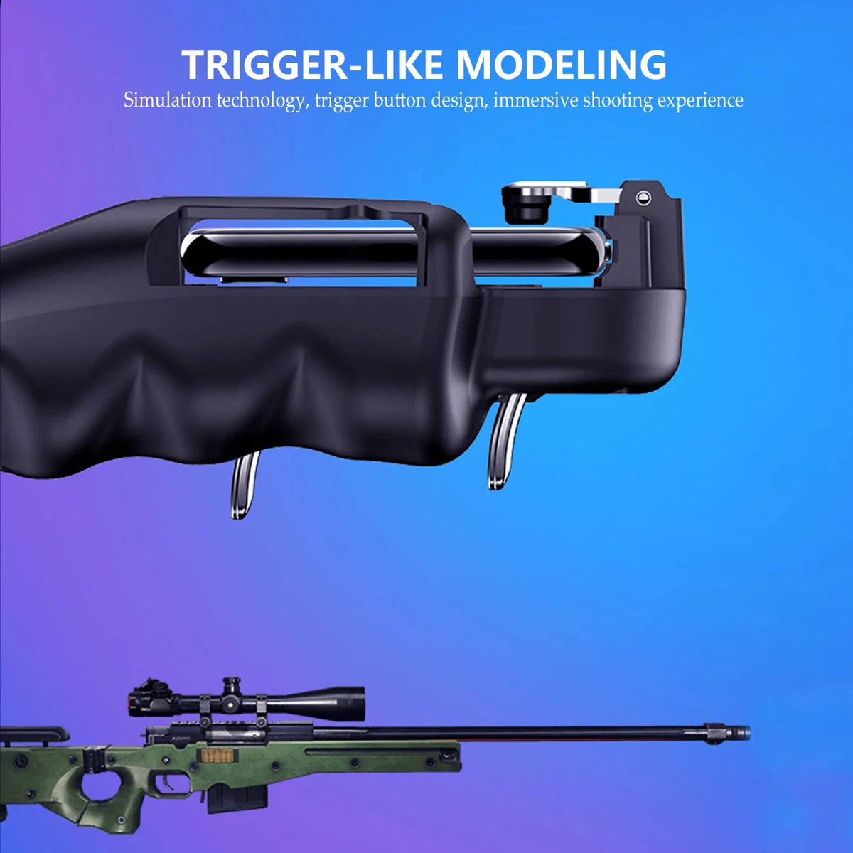 Foxnovo Gamepad Cell Phone Game Trigger Handle, Ergonomic Grip