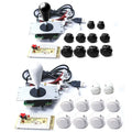 Arcade DIY Kit 8-Way Joystick Buttons USB Encoder, 1P/2P for PC