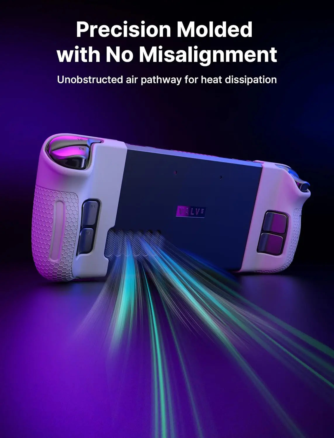 Silicone Grip Protection Case for Steam Deck OLED, Steam Deck OLED Grip, Steam Deck OLED GripSkin, GripArmor Silicone Sleeve Set