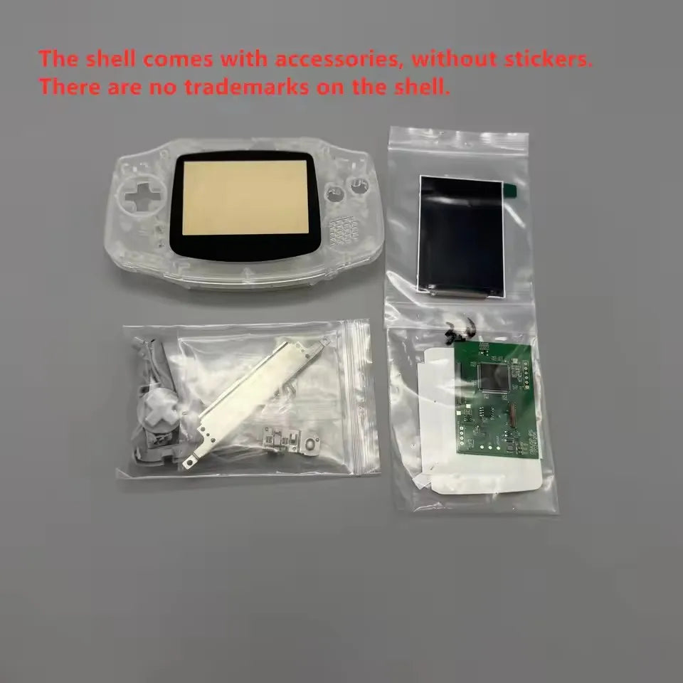 3.0" High Brightness IPS LCD Screen & Shell Kit for Game Boy Advance GBA | New Design, No Shell Cutting Required, Easy to Instal