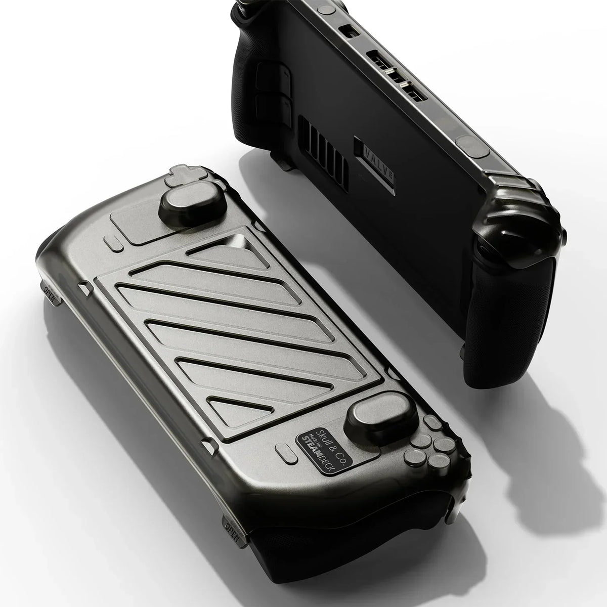 Skull & Co. HardShell Front Cover Bundle GripCase Portable Protective Case StandGrip for Steam Deck and OLED