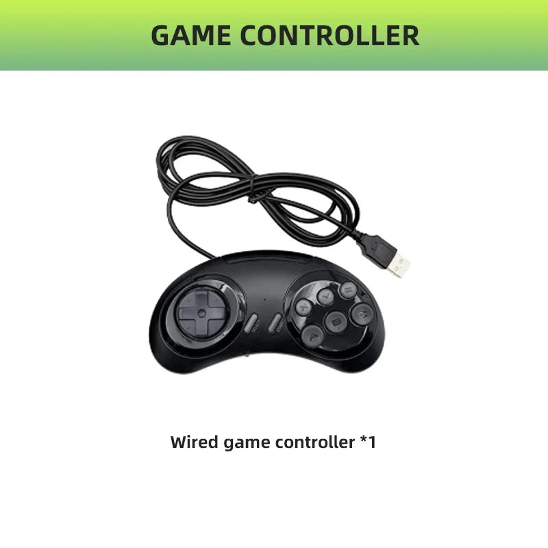 Wired Gamepad for MD PLUS Game Console Replacement Controller
