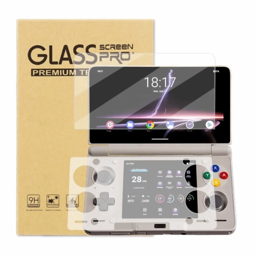 Screen Protector for AYN Thor, 9H Tempered Glass, Dual Screen