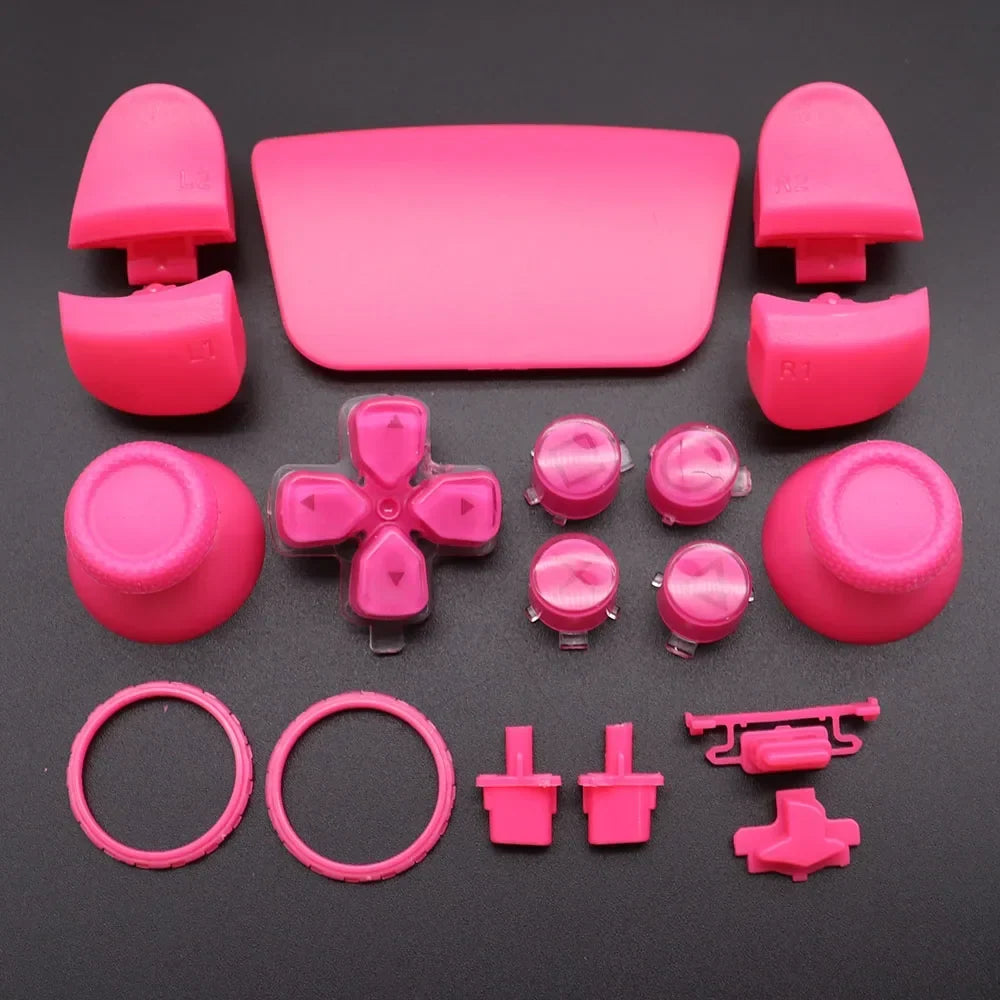 Replacement Buttons Set D-Pad L1 R1 L2 R2 Trigger Button Key Accent Ring For PS5 V3 3.0 BDM-030 Controller