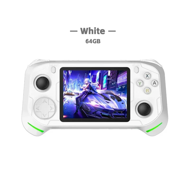 New RX6H Open Source Retro Handheld Video Game Console 3.5 Inch IPS Screen Portable Linux System Pocket Player with 128GB Games