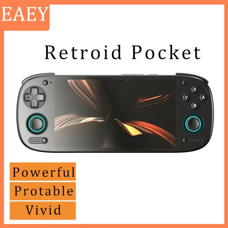 EAEY Retroid Pocket 5 Rp5 Handheld: 8GB+128GB, 5.5" OLED, Bluetooth 5.0 | Supports PSP/PS2 Games, Portable Retro Gaming Console