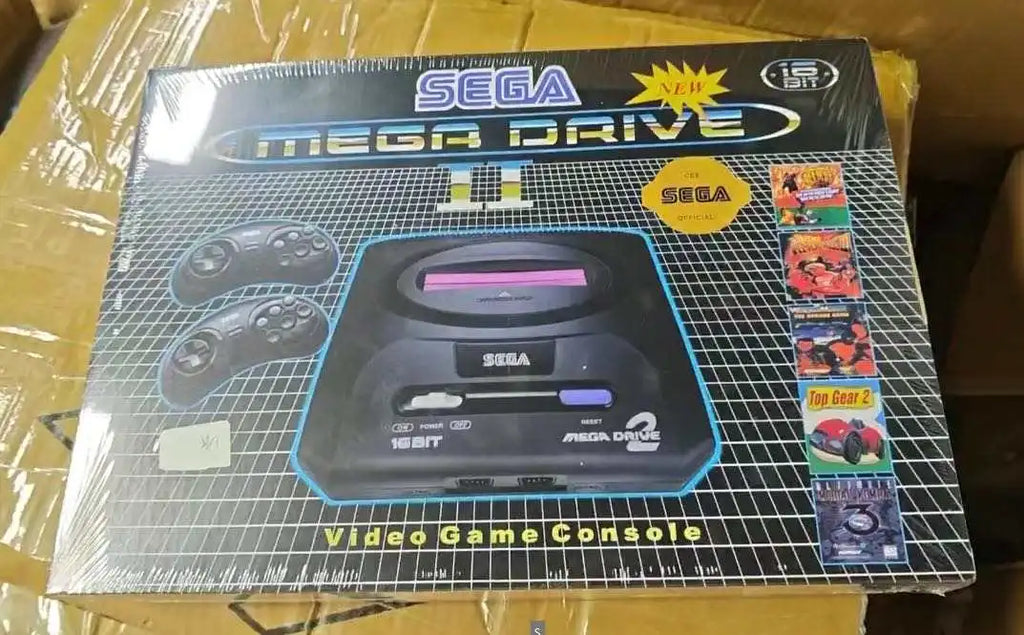 Retro 16-Bit Mega Drive 2 Game Console with 5 Games, EU/US/UK