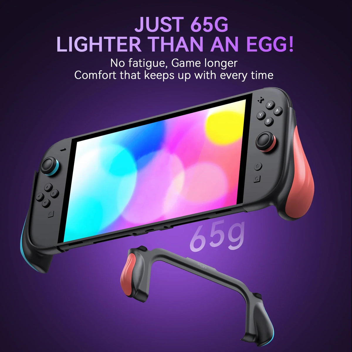 IINE Grip Case for Switch 2/Ergonomic grip / Dock-Compatible  /Easy Install / Only 65g