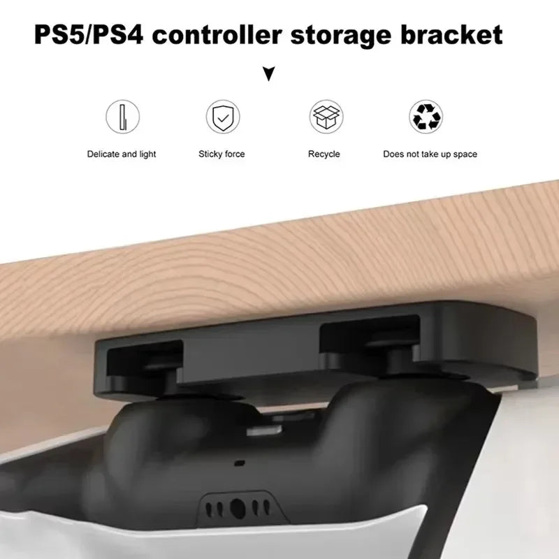 Controller Hanger Bracket for PS5 and PS4, Adhesive ABS