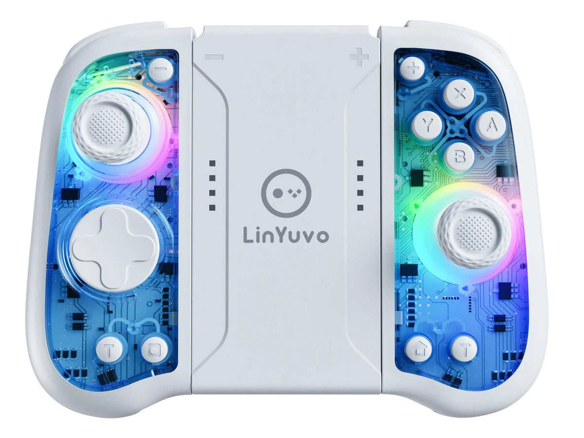 LinYuvo KS51 Wireless Controller for Switch, Hall Joystick RGB