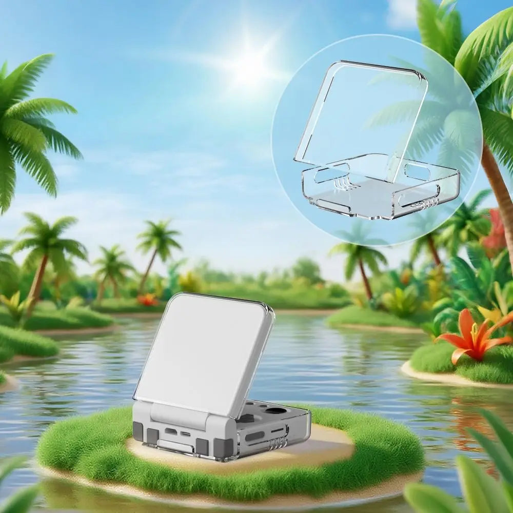 Clear Hard Case for Miyoo Flip V2, Shockproof Anti-Scratch
