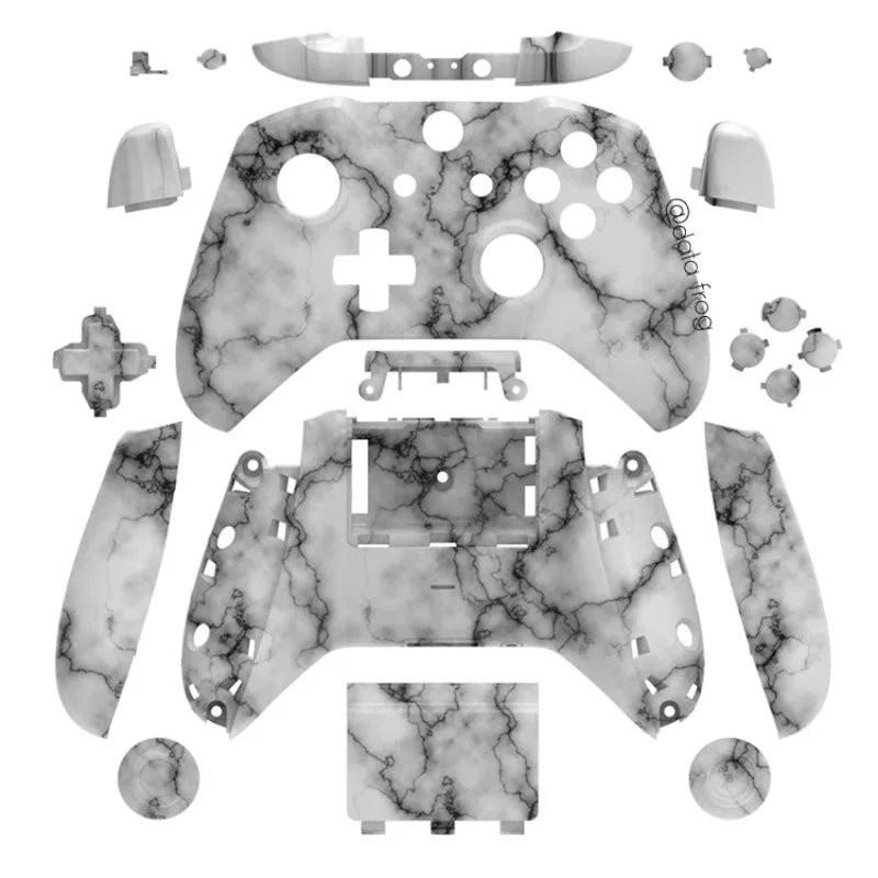 DATA FROG Replacement Controller Shell with Buttons for Xbox One S Slim Wireless Controller Custom DIY Mod Kit Full Set