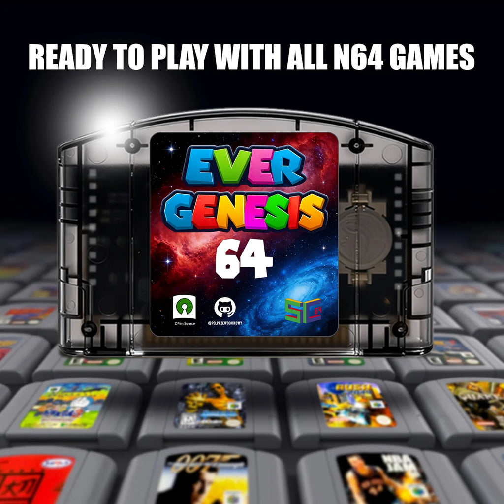 New N64 Open Source Game Card SC64 Flash Cart 9000 in 1 Video Game Console Modular Chip 6TG With 64G TF Card