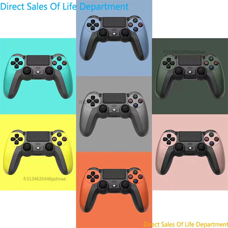 Wireless Bluetooth Controller for PS4 and PS4 Slim with LED Light