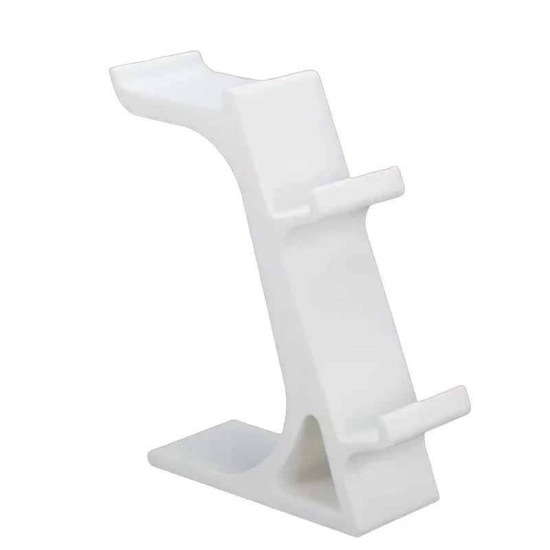 3-in-1 PS5 Controller Stand For Desk With Headset Holder Gaming Organizer For 2 Gamepads & 1 Headphone Non-Charging Desktop Dock