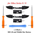 IVYUEEN 2 Sets RB LB Bumpers Buttons for Microsoft XBox Series X S Controller Trigger Button Middle Holder with Screwdriver Tool