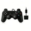 Wired USB Gamepad for PS, Transparent Dual Vibration