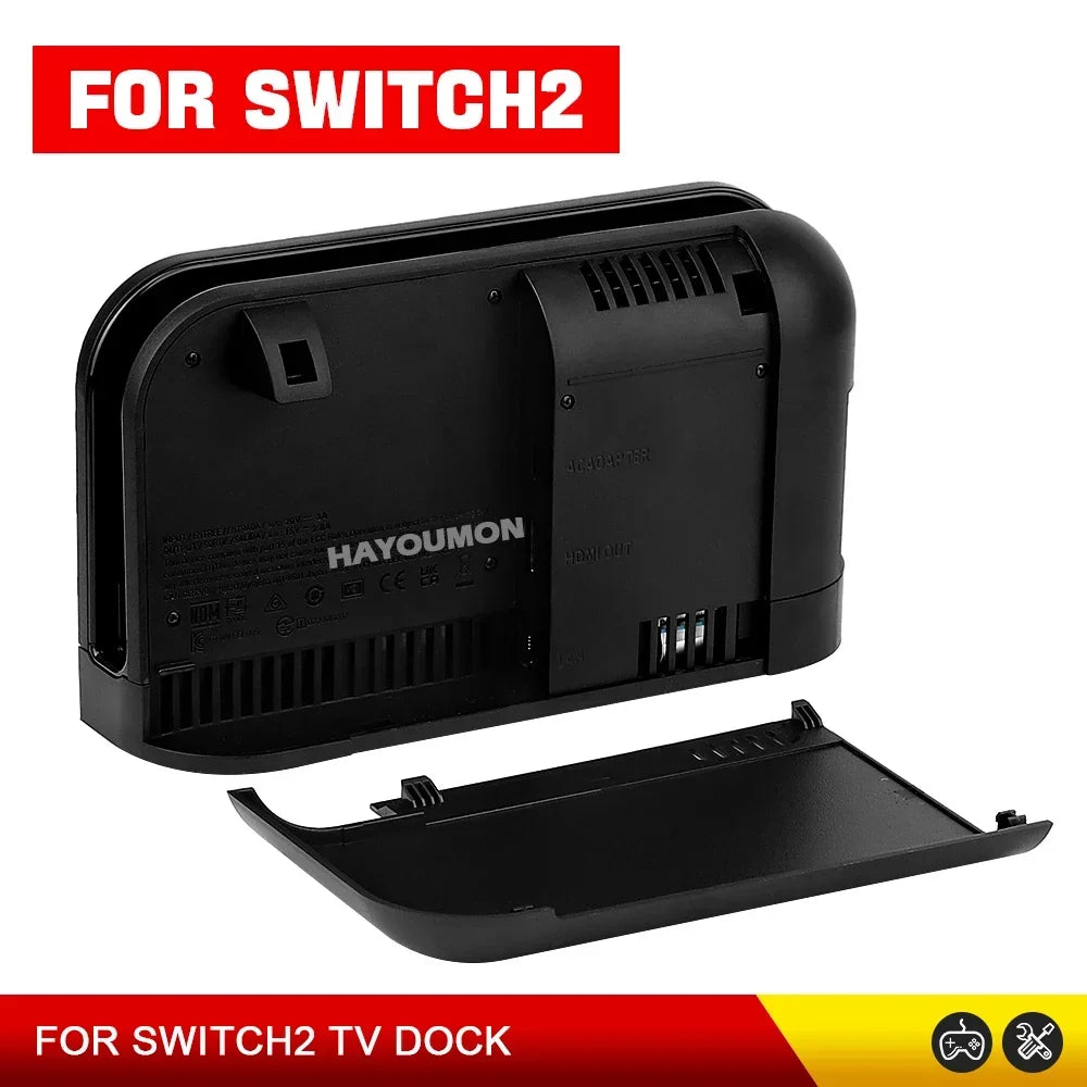 New Black TV Dock Charger Station Stand For Switch 2 Charging Dock HDMI-Compatible TV DOCK Charging Base For Switch 2