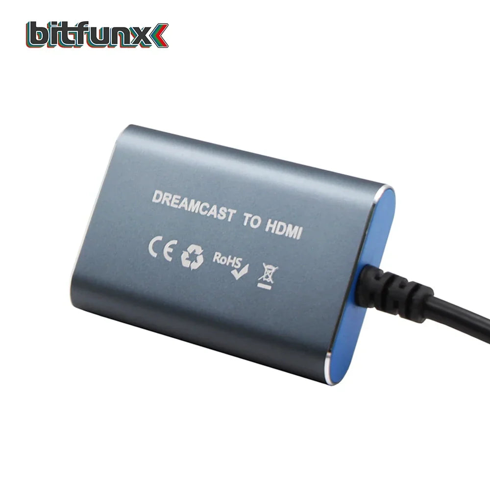 BitFunx HDMI-Compatible Video Game Adapter For SEGA Dreamcast Game Console Support Display Modes NTSC 480i/480p PAL 576i