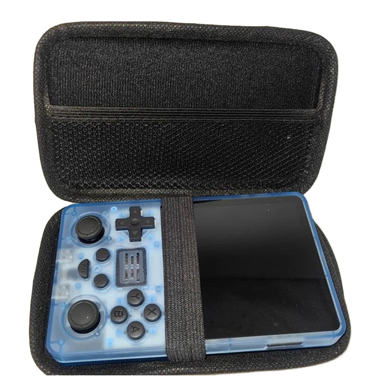 Game Console Case Bag for R36S/R35S/RGB30/RGB20SX/Miyoo Mini Plus/RG35XX H Portable Storage Handheld Bag Shockproof Case+Rocker