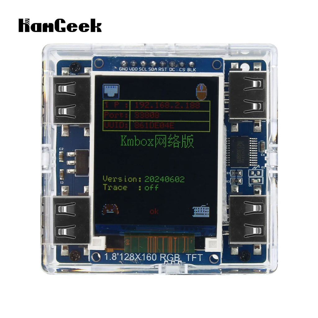 HamGeek KMBox Net Network Version 100M High Speed Keyboard and Mouse Controller High Quality Game Device for DMA/AI