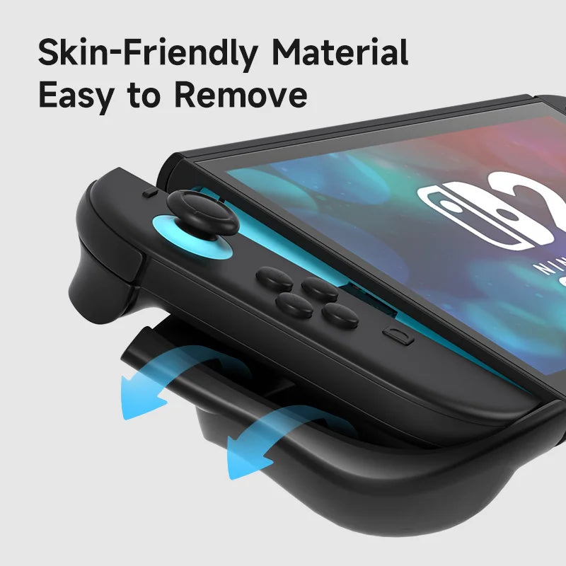 Hagibis Dockable Case for Switch 2 Non-Slip Ergonomic Grip Protective Cover Filp Stand Split Design Full Protection Front Cover