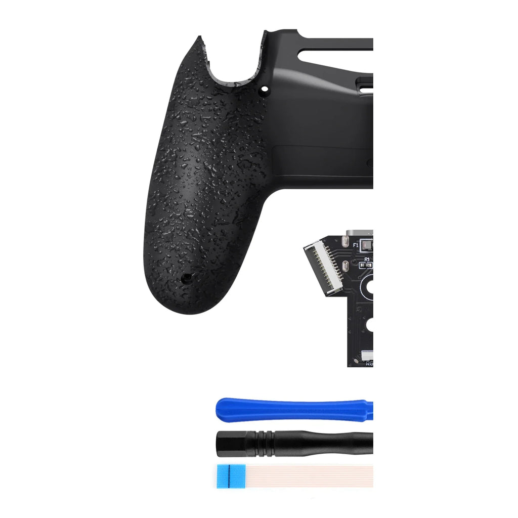 eXtremeRate Type-C Version Replacement Bottom Shell Compatible with ps4 Controller JDM-040/050/055 Models - Black