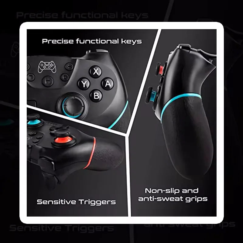 USB Bluetooth Wireless Control for Nintendo Switch & OLED Lite PC Controller Gamepad Computer Joystick Game Pad Command Trigger
