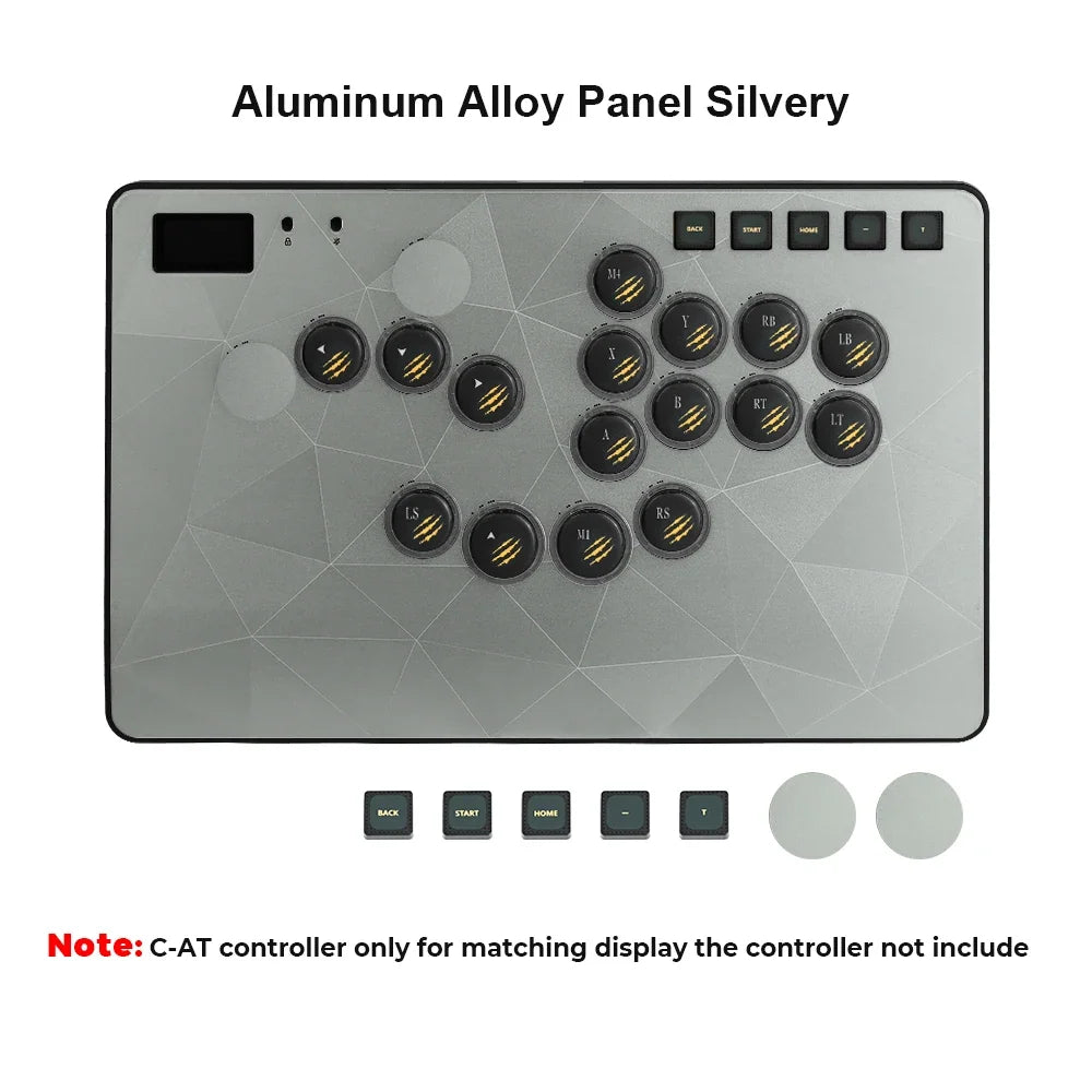 Haute42 C-AT Magnetic Aluminum Alloy Panel With Laser-Etched Diamond Pattern For Hauyepad C-AT Controller Replaceable Panel