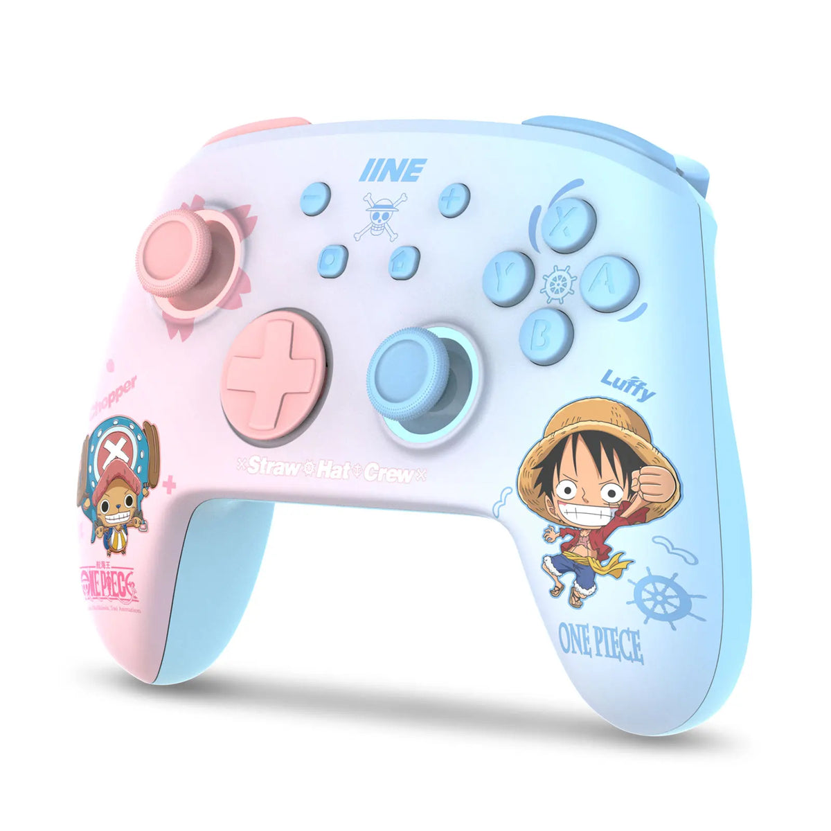 IINE Cartoon Design Wireless Pro Controller Wake up Macro Turbo Function RGB Lihting Compatible with Nitendo Switch