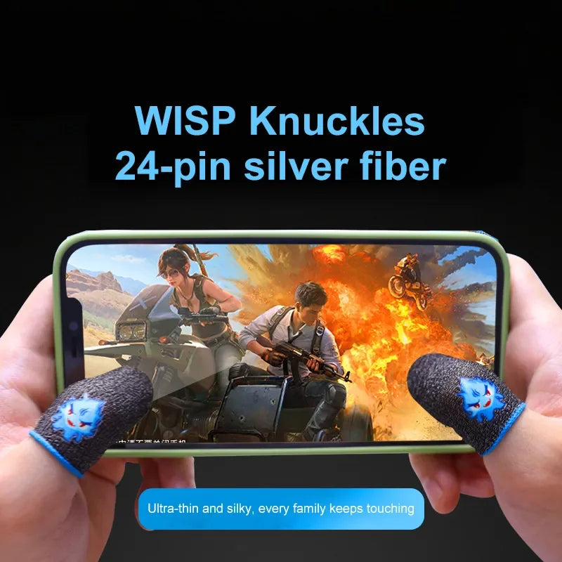 Mobile Phone Gaming Fingertip Thumb Sleeve for PUBG, Breathable