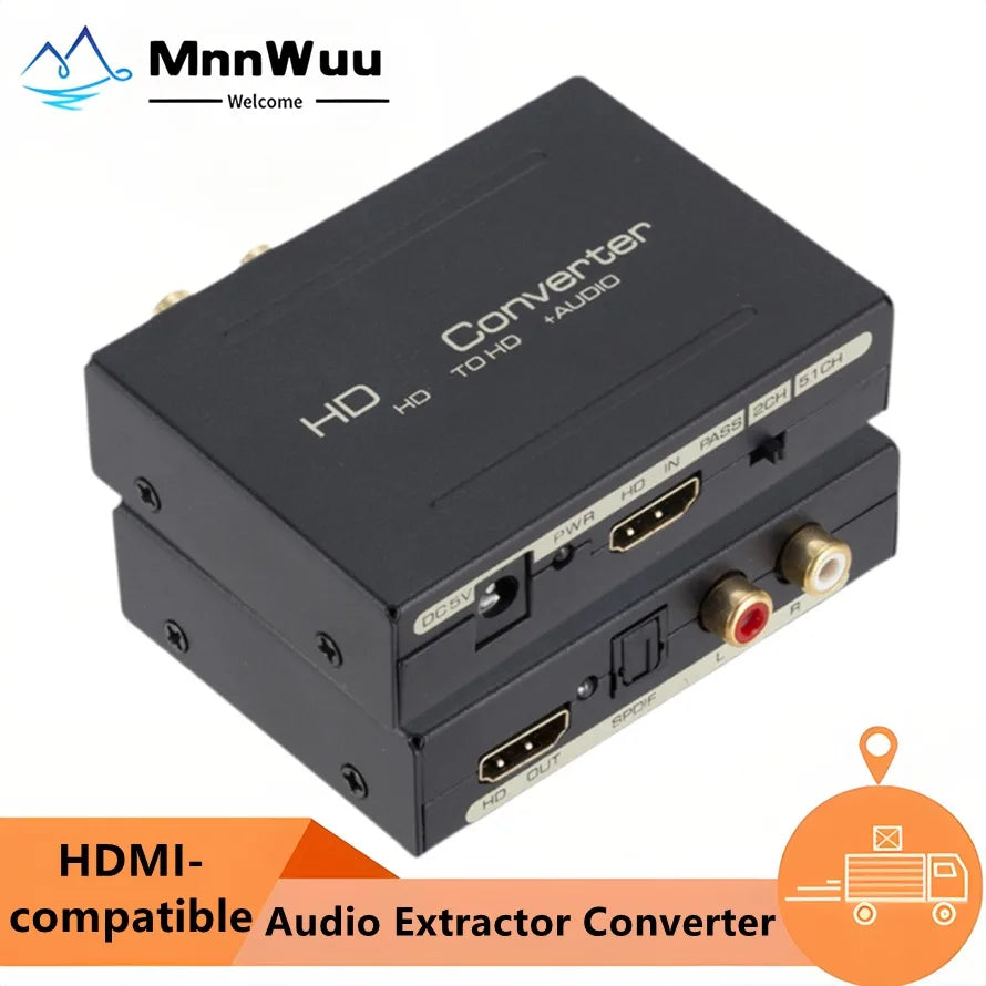 HDMI Audio Extractor with Optical SPDIF and Stereo Output