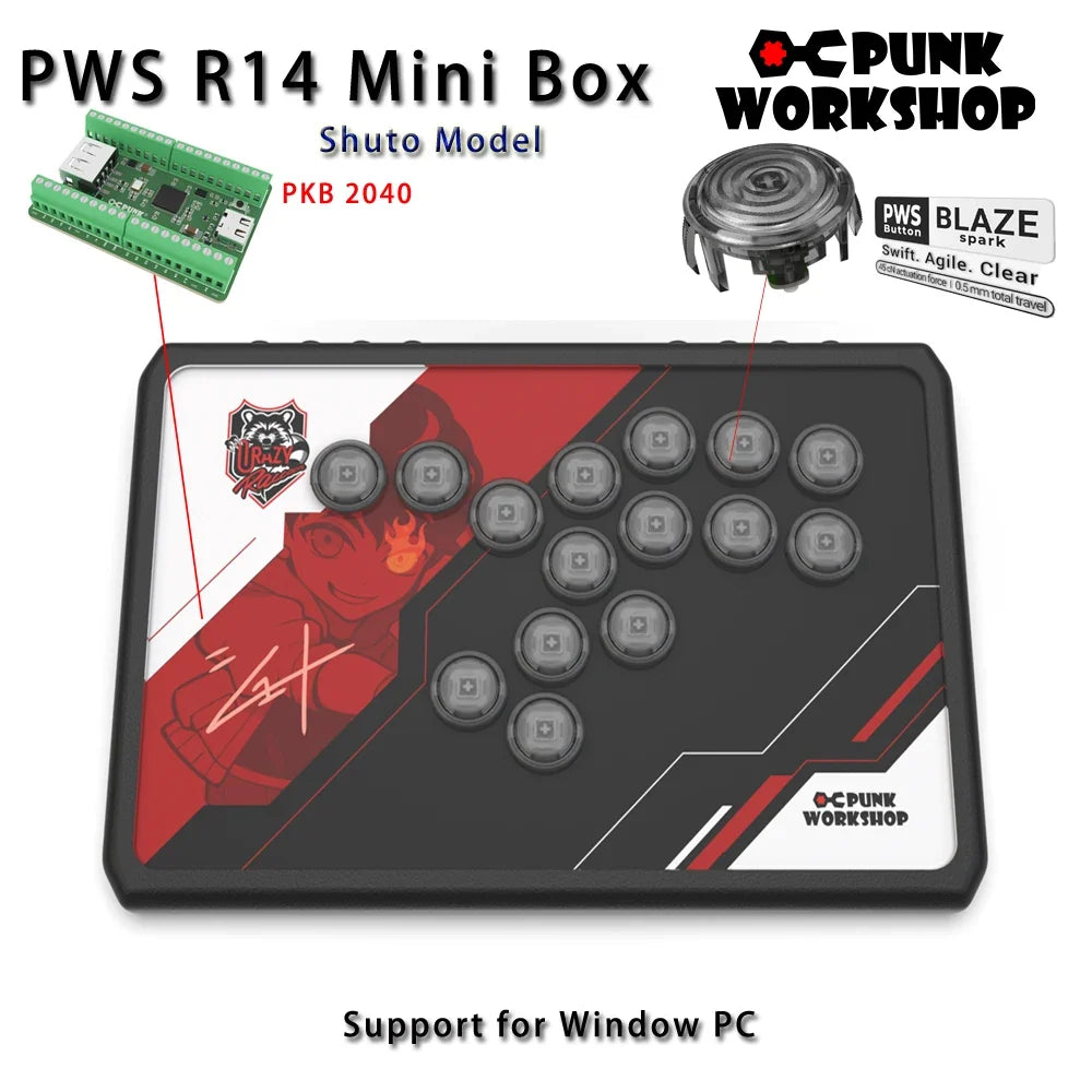 Punk Workshop PWS R14 Gachikun Leverless Controller, PC/PS5