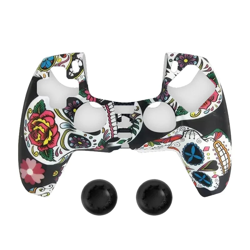 DATA FORG Camouflage Silicone Grip Cover for PS5 Controller, Anti-Slip Protective Skin Game Controller Accessories