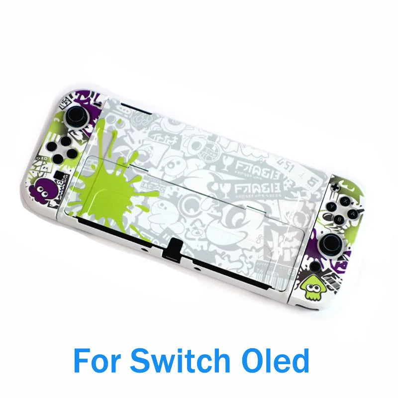 Hard Case for Nintendo Switch OLED, Crystal Clear TV Dock Shell