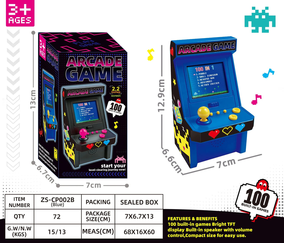 Retroid Style Gamer Mini Pocket Gaming Device 108 In 1 Built‑In Games Color Screen Portable Retro Video Game Player For Adults