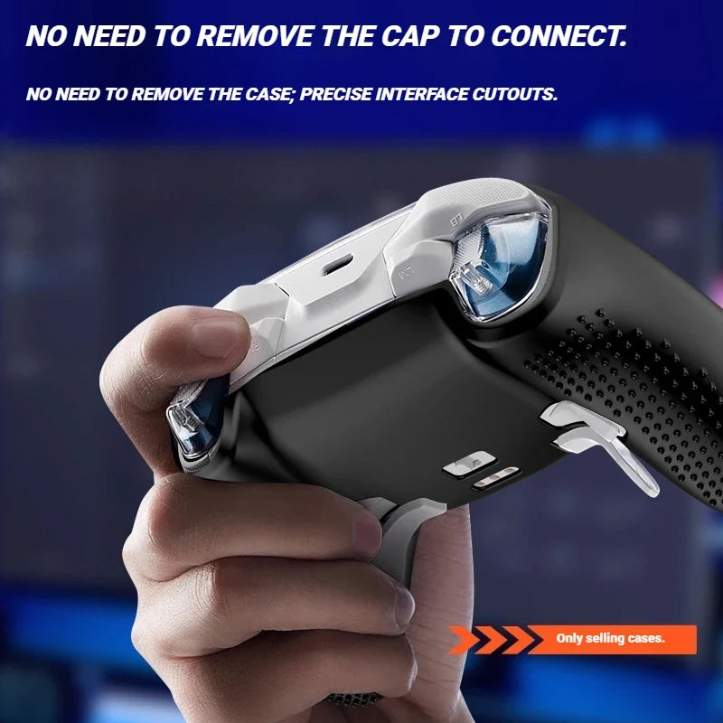 For Flydigi Apex 5 Game Controller Protective Silicone Case With 4Pcs Joystick Caps Soft Case APEX 5 Game Controller Accessories
