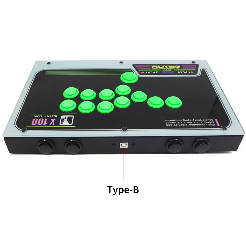 RAC-J800B All-Button Hitbox Arcade Controller for PC