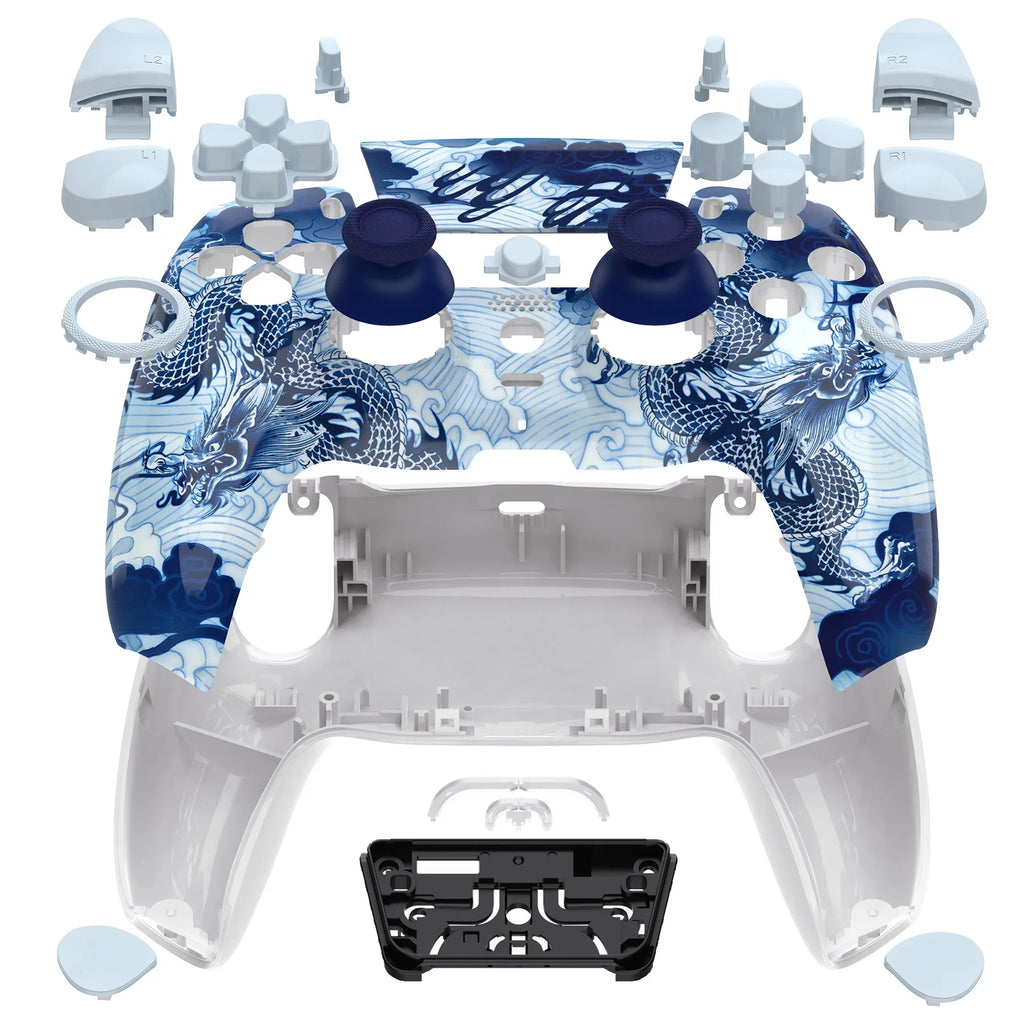 eXtremeRate Luna Shell for PS5 BDM-030/040/050 - Porcelain Dragon