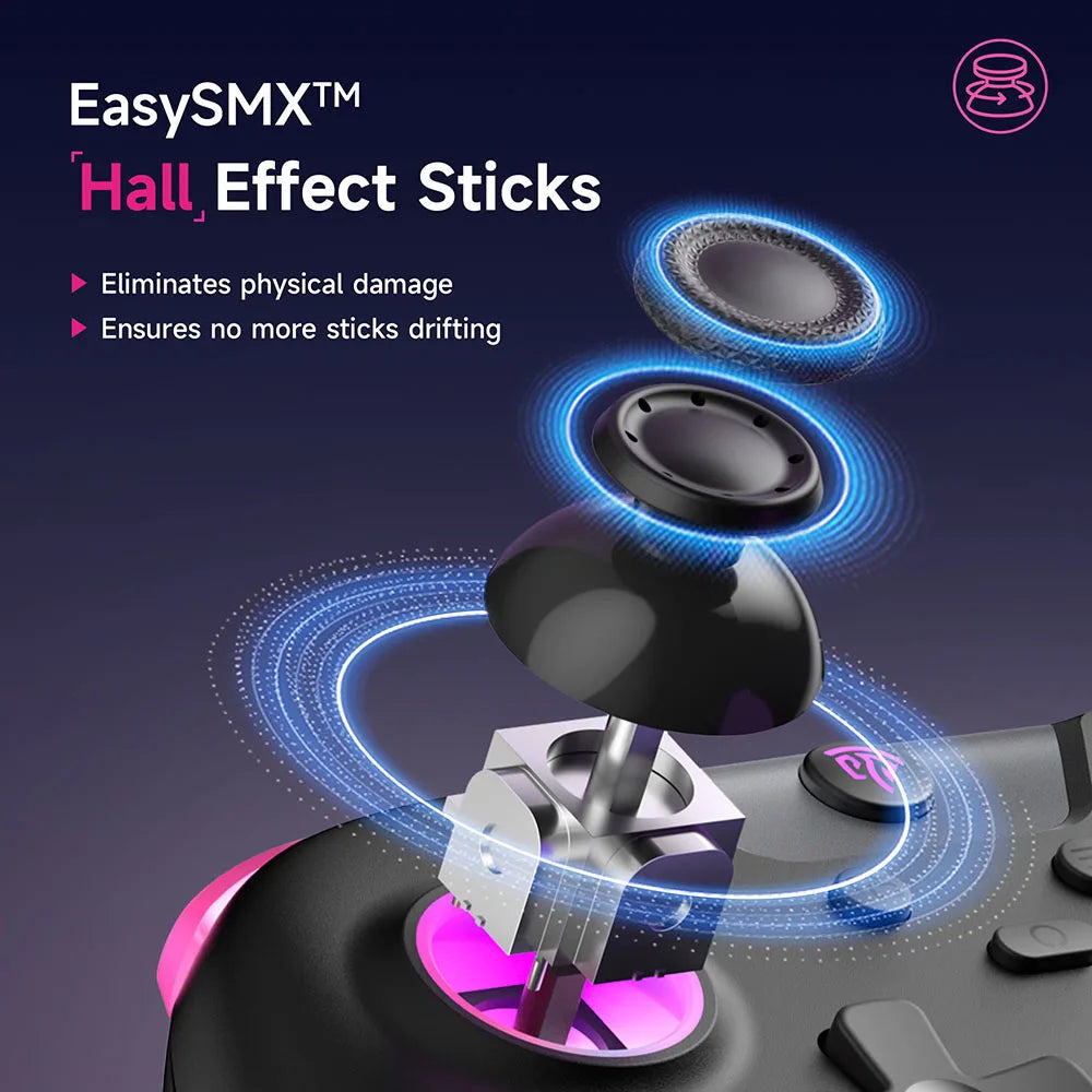 EasySMX X05 Wireless Gamepad for PC, Phone, Switch, Steam, RGB