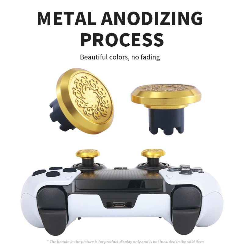 1set For PS4 PS5 Edge Elite Game Handle Controller Metal High and Low Rocker Cap Paddle Back Button Accessory