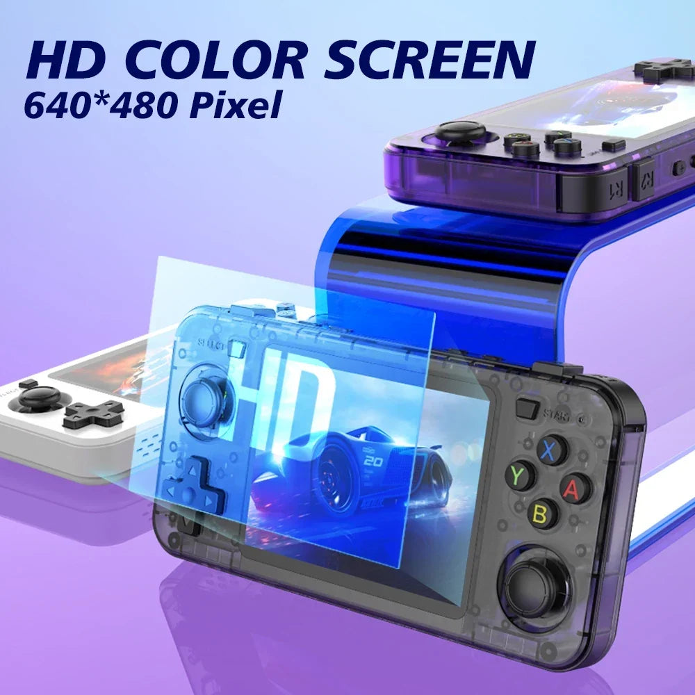 R36H Retro Handheld Game Console 3.5-Inch IPS Open-Source Linux